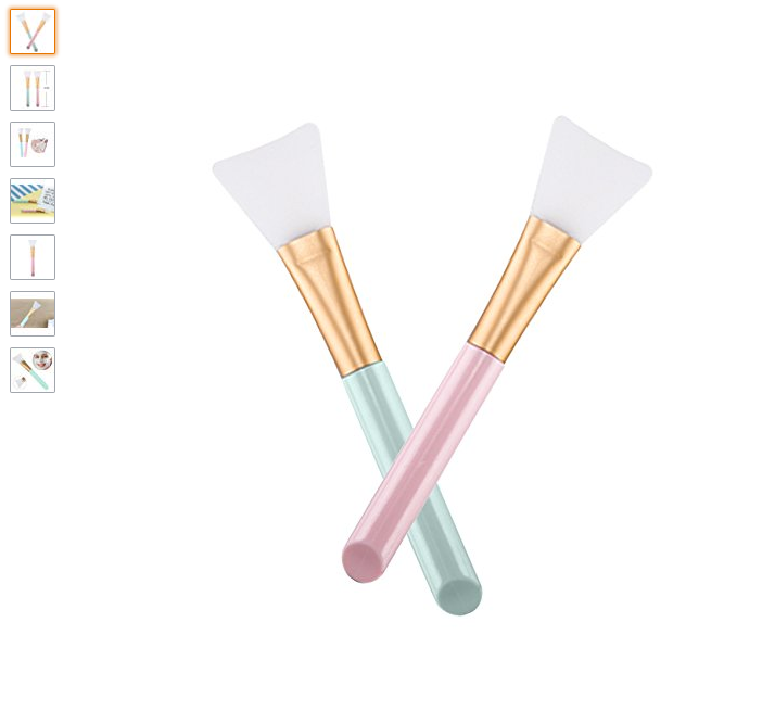 pastel facemask silicone brushes to apply mask from amazon