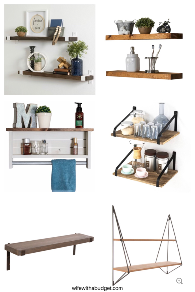 affordable floating shelves