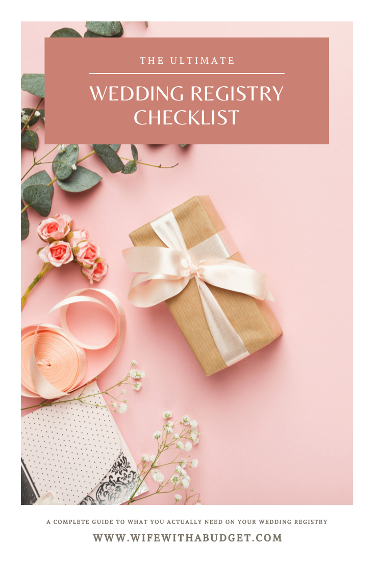 wedding registry checklist